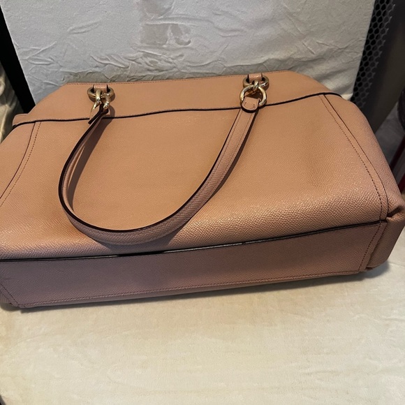 Coach Pink Leather Satchel with Detachable Strap - Picture 7 of 8